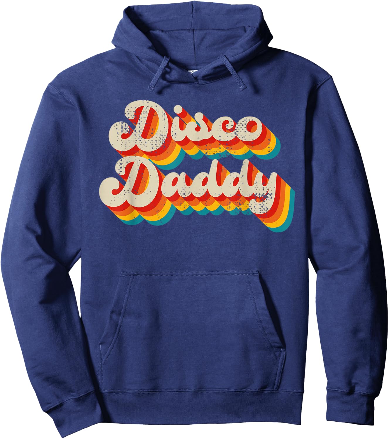 Disco Costume 70s Clothes Daddy Hoodie - Hoodie | Navy
