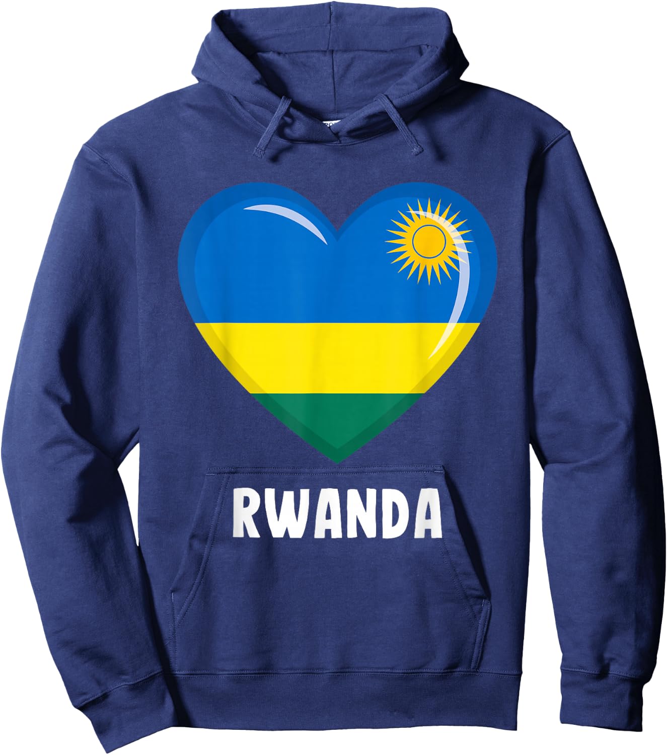 Rwanda flag jersey, Rwanda Hoodie - Hoodie | Navy