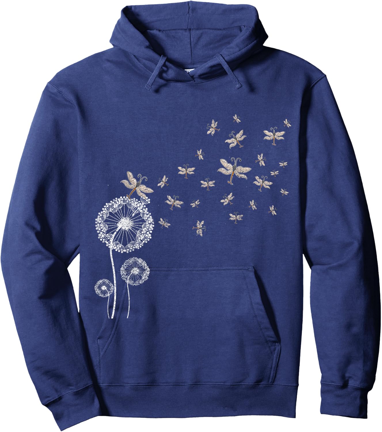 Dragonfly Dandelion Hoodie - Hoodie | Navy