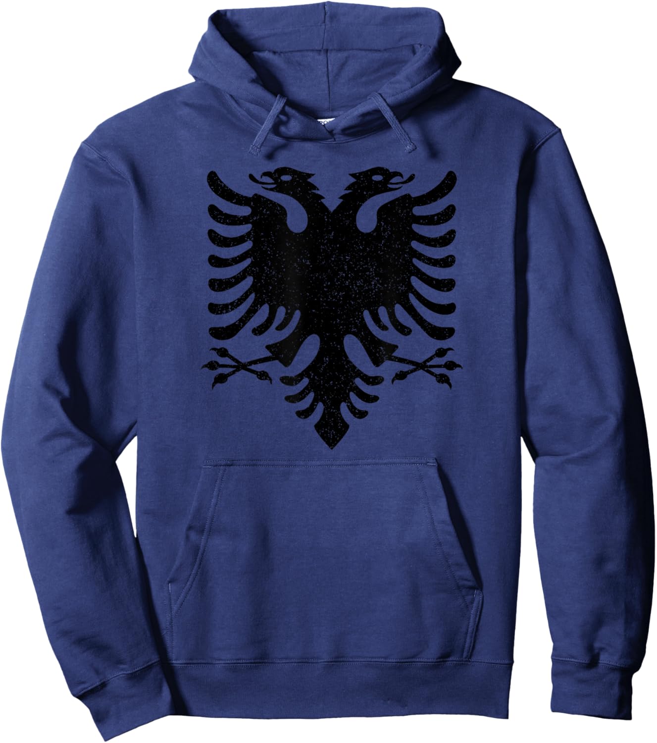 Albania Flag Albanian Double-headed Eagle Hoodie - Hoodie | Navy