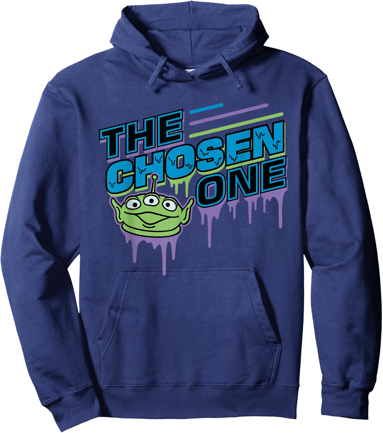 Toy Story Alien The Chosen One Melting Letters Hoodie - Hoodie | Navy