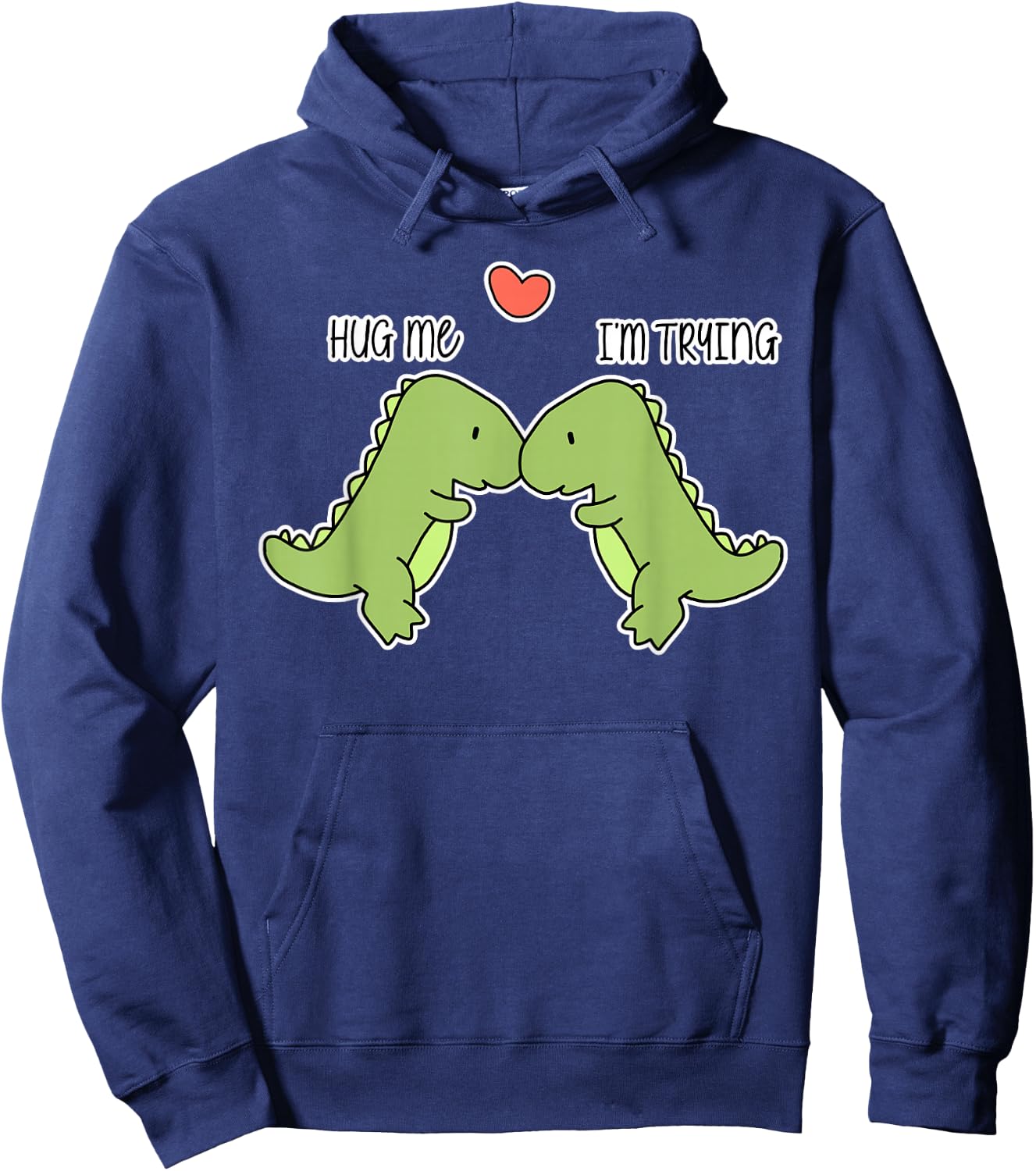 Dinosaur hug me Hoodie - Hoodie | Navy