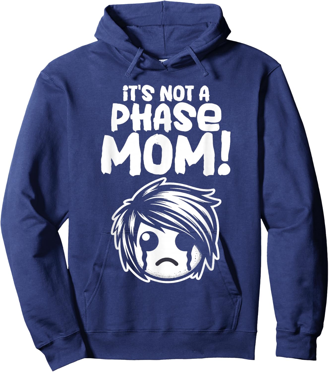 It's Not A Phase Mom Emo Boy Emo Kid Punk Goth Hoodie - Hoodie | Navy