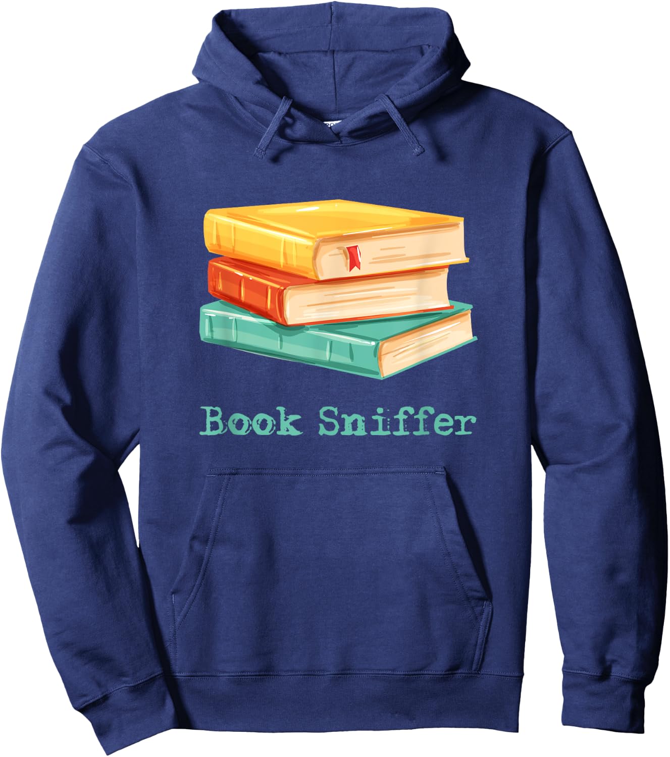 Book Sniffer Sniffing Booksniffing Gift Readers Hoodie - Hoodie | Navy