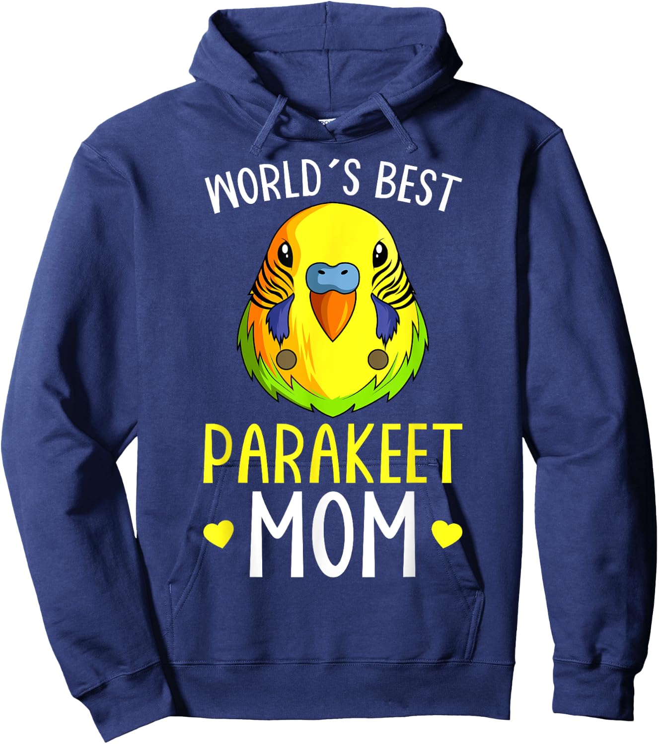 Parakeet Mom Budgie Budgerigar Hoodie - Hoodie | Navy