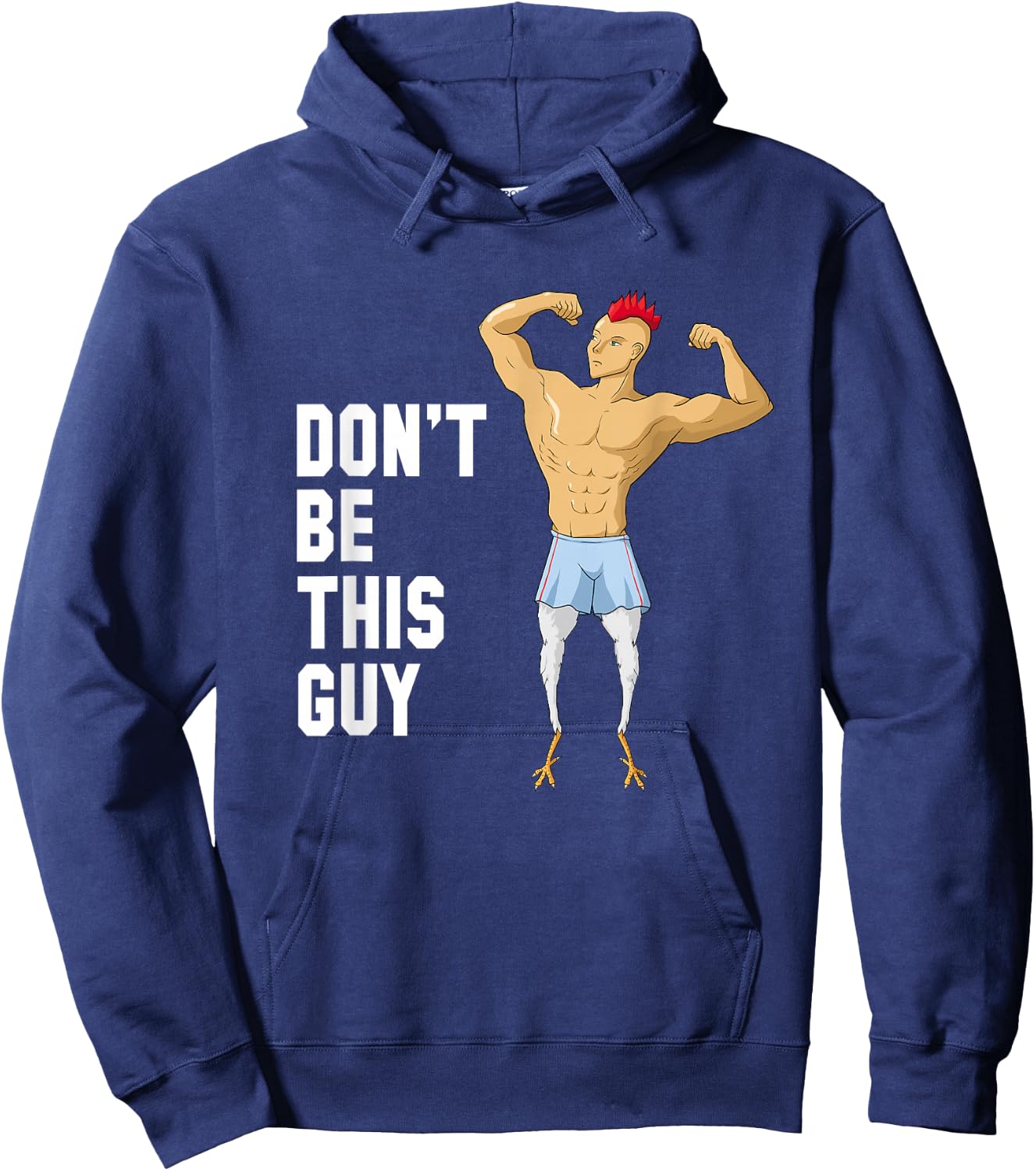 Chicken Legs Never Skip Leg Day - Leg Workout Hoodie - Hoodie | Navy
