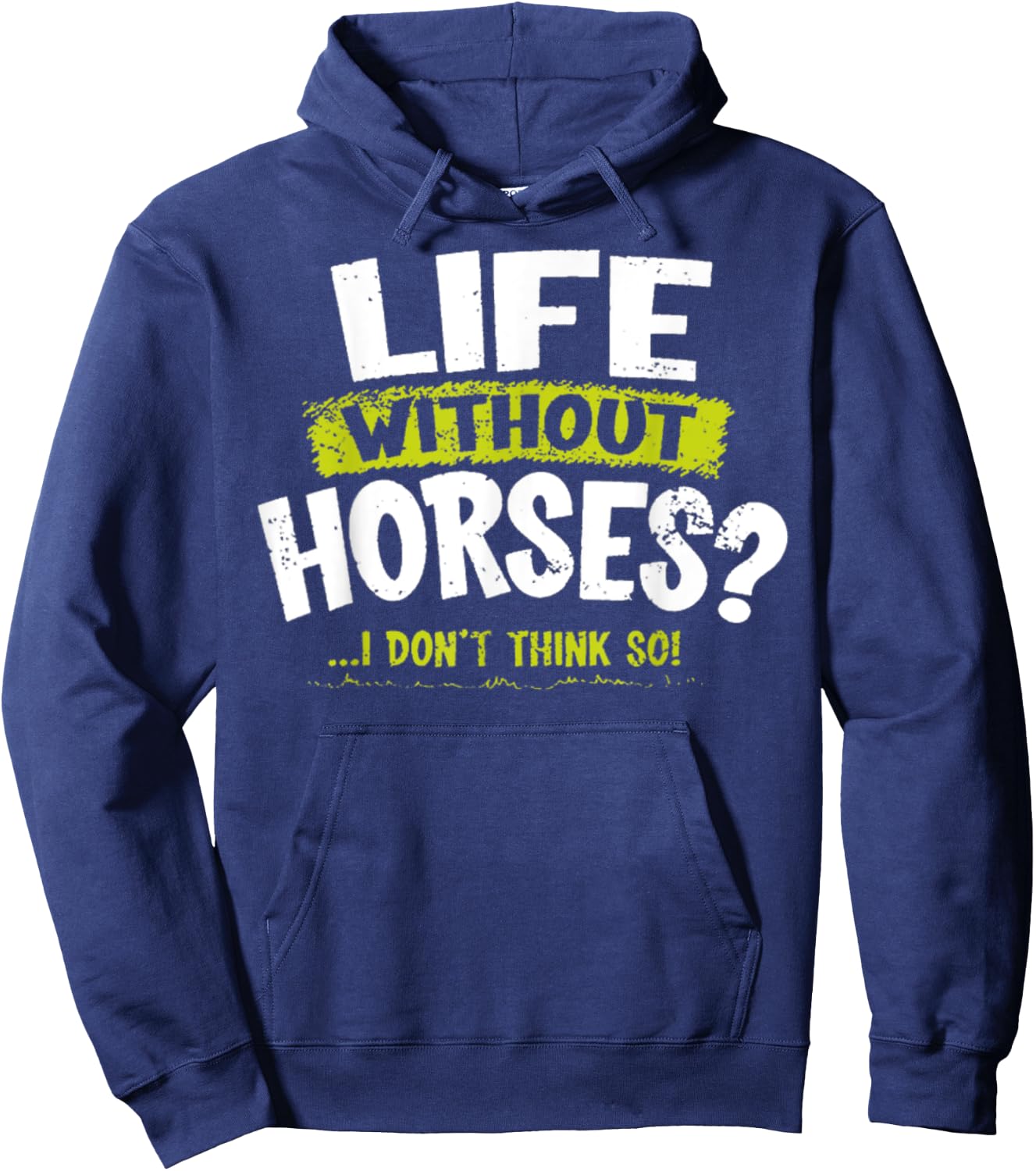 La Imprints Life Without Horses Hoodie - Hoodie | Navy