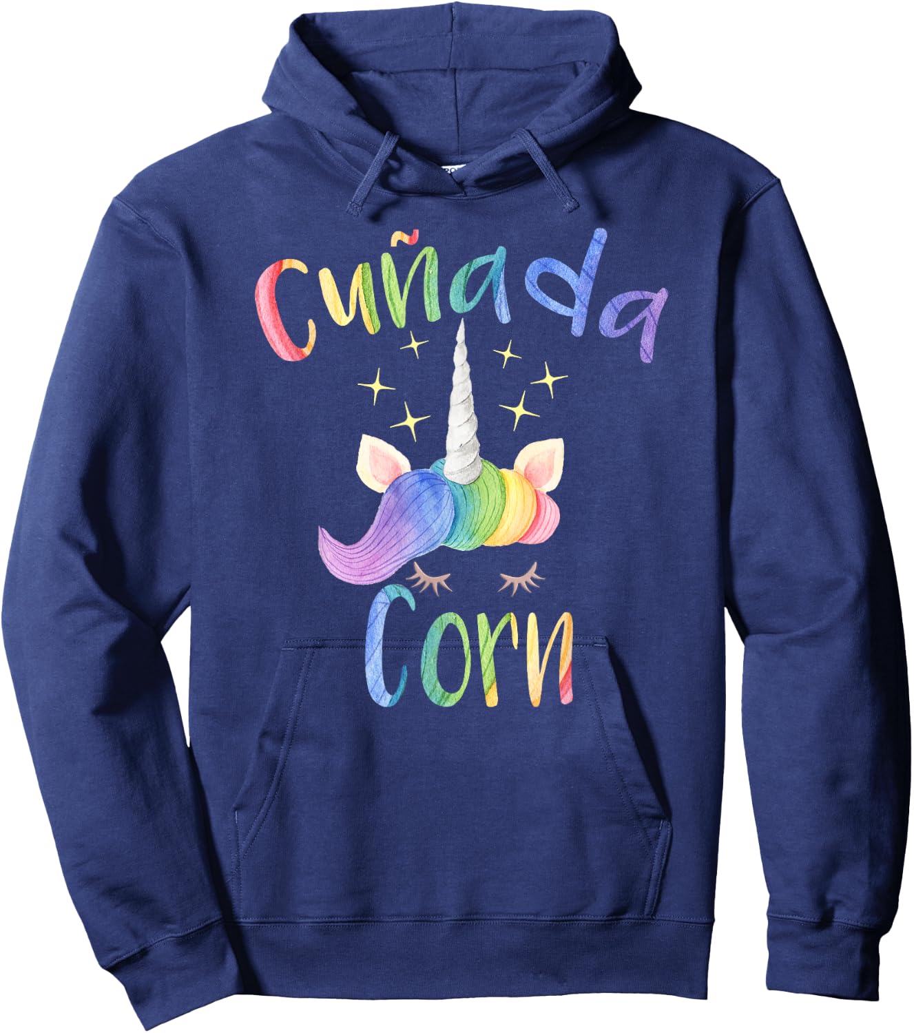 Cunadacorn Spanish Sister In Law Funny Unicorn Hoodie - Hoodie | Navy