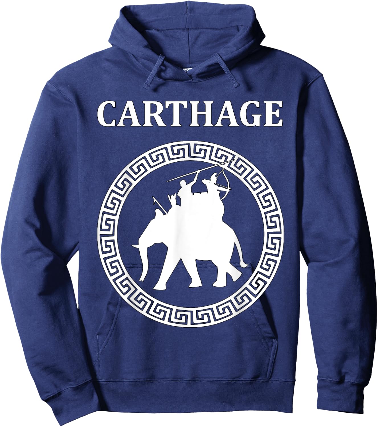 Ancient Carthage Hannibal War Elephant Hoodie - Hoodie | Navy