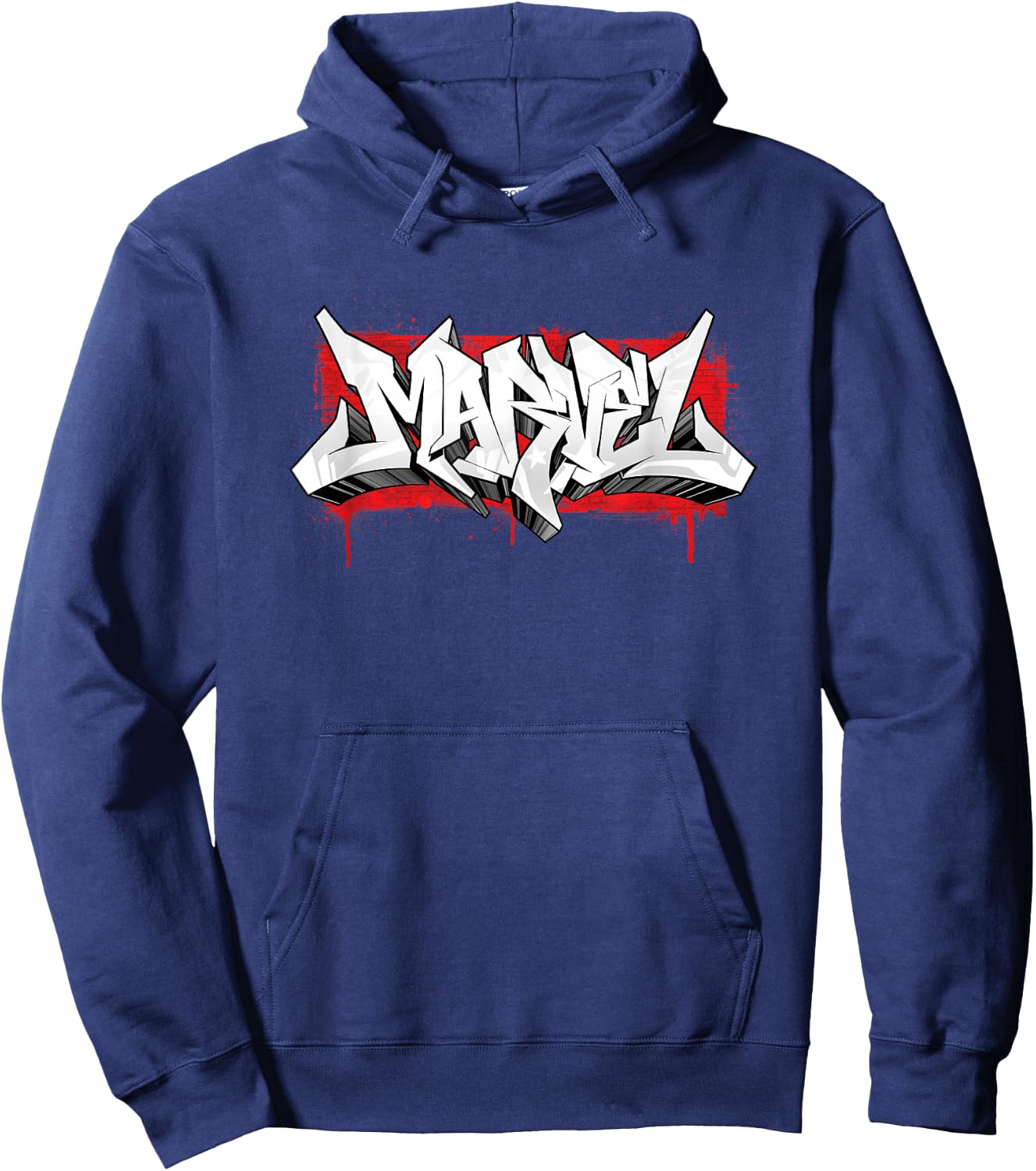 Marvel Graffiti Brick Logo Hoodie - Hoodie | Navy