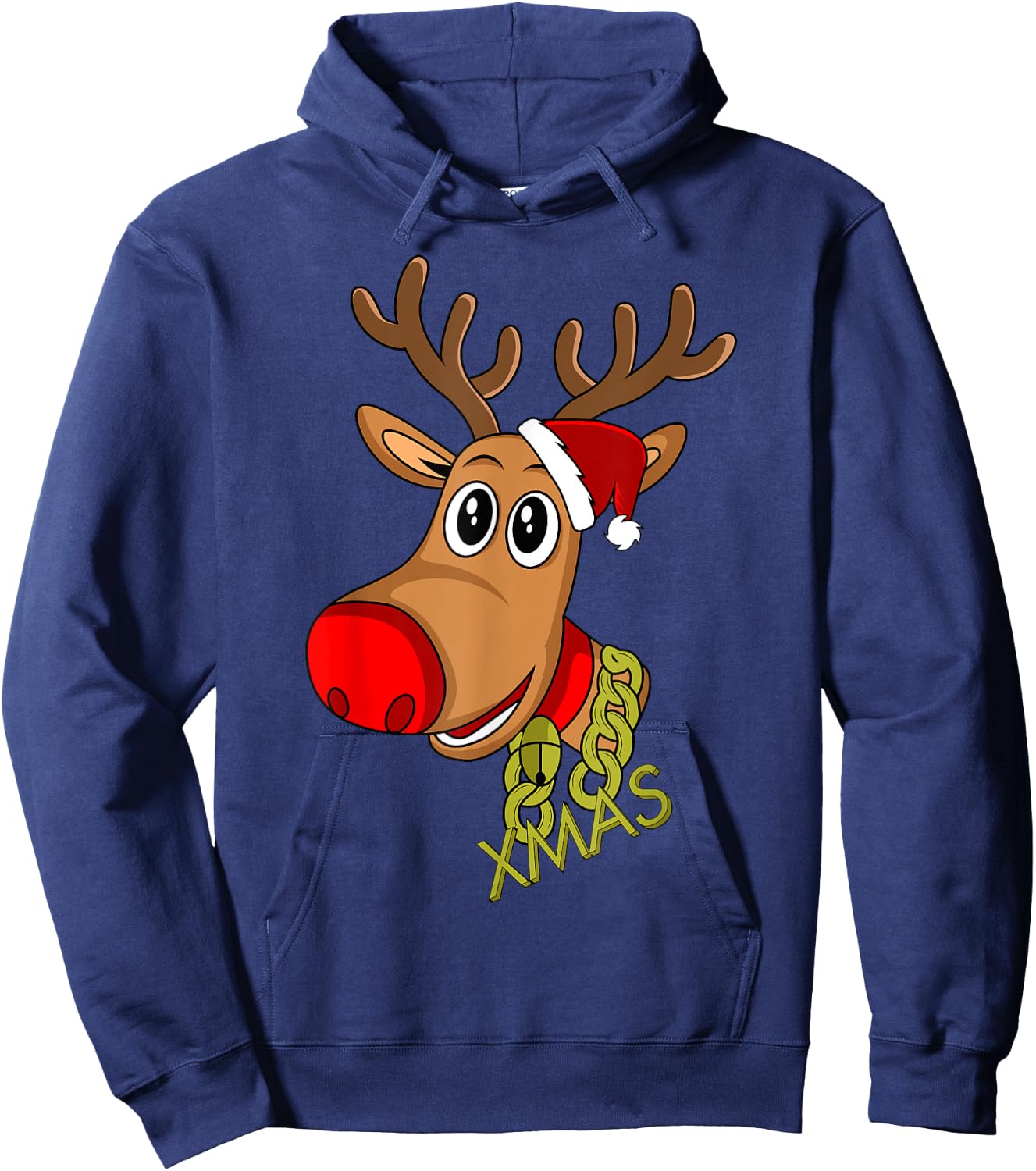 RUDOLPH Red Nose Reindeer | Donner Blitzen Hoodie - Hoodie | Navy