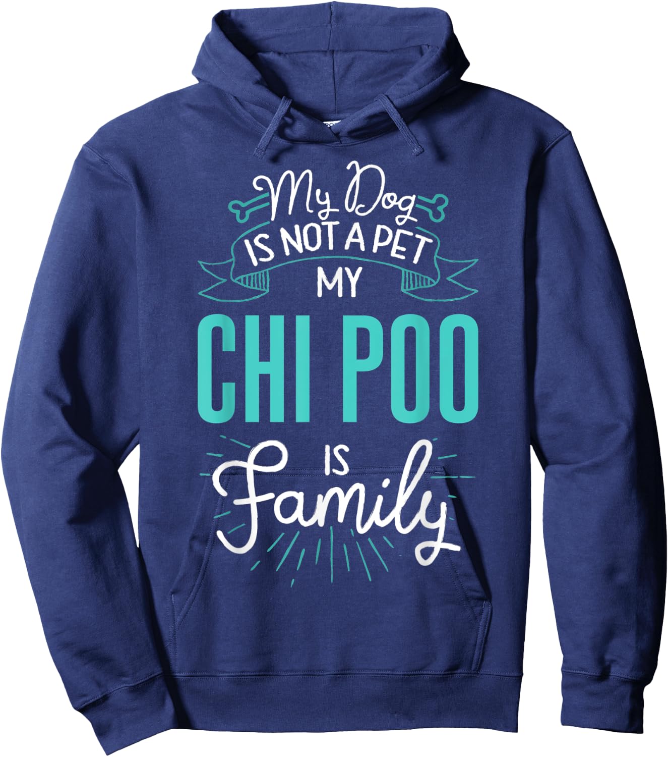 Cute Chi Poo Shirt Family Dog Gift Men Hoodie - Hoodie | Navy