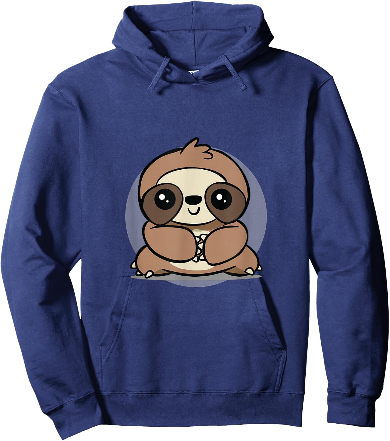 Adorable Chibi Kawaii Baby Sloth Lover Hoodie - Hoodie | Navy