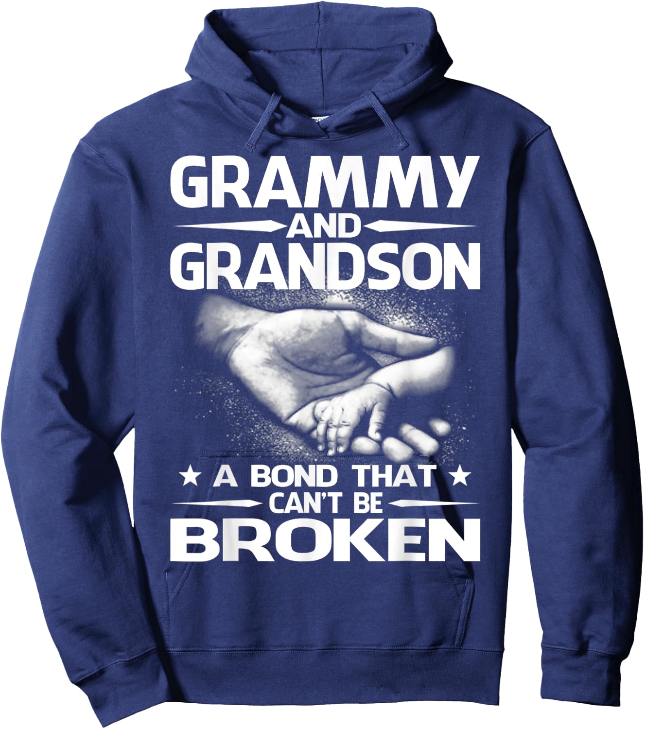 Grammy And Grandson A Bond That Can't Be Broken Hoodie - Hoodie | Navy