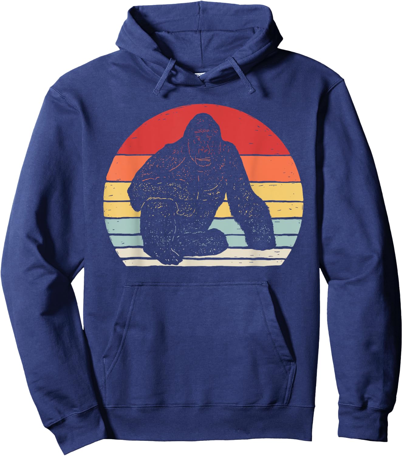 Vintage Retro Gorilla Hoodie - Hoodie | Navy
