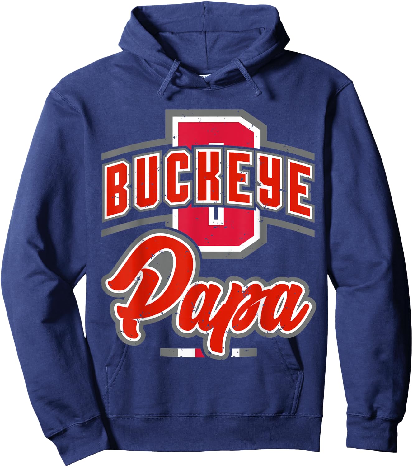 Buckeye Papa Hoodie - Hoodie | Navy