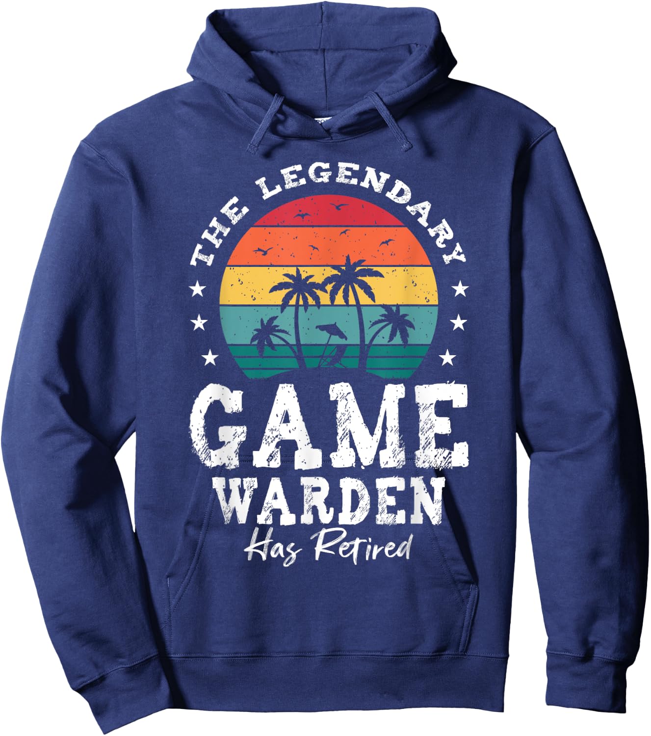 Legendary Retired Game Warden Hoodie - Hoodie | Navy