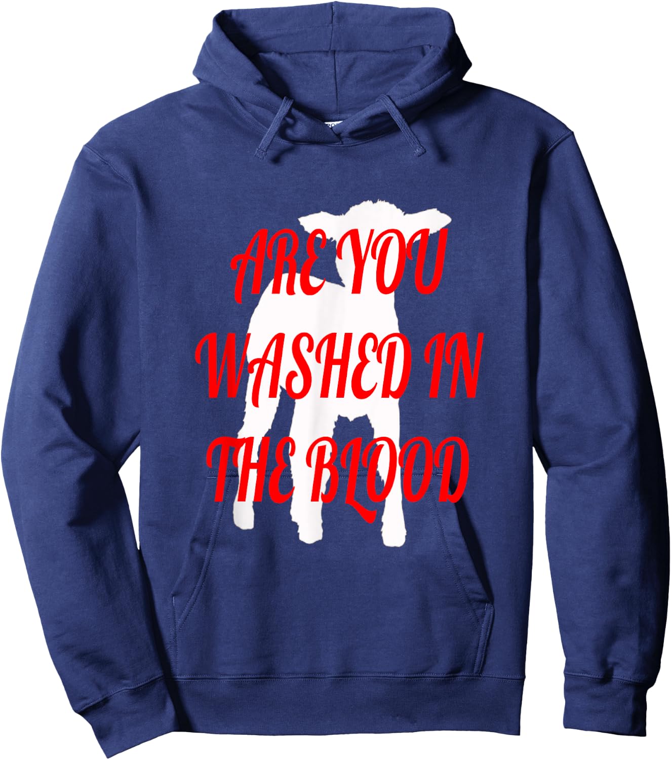 Are You Washed in the Blood Hoodie - Hoodie | Navy