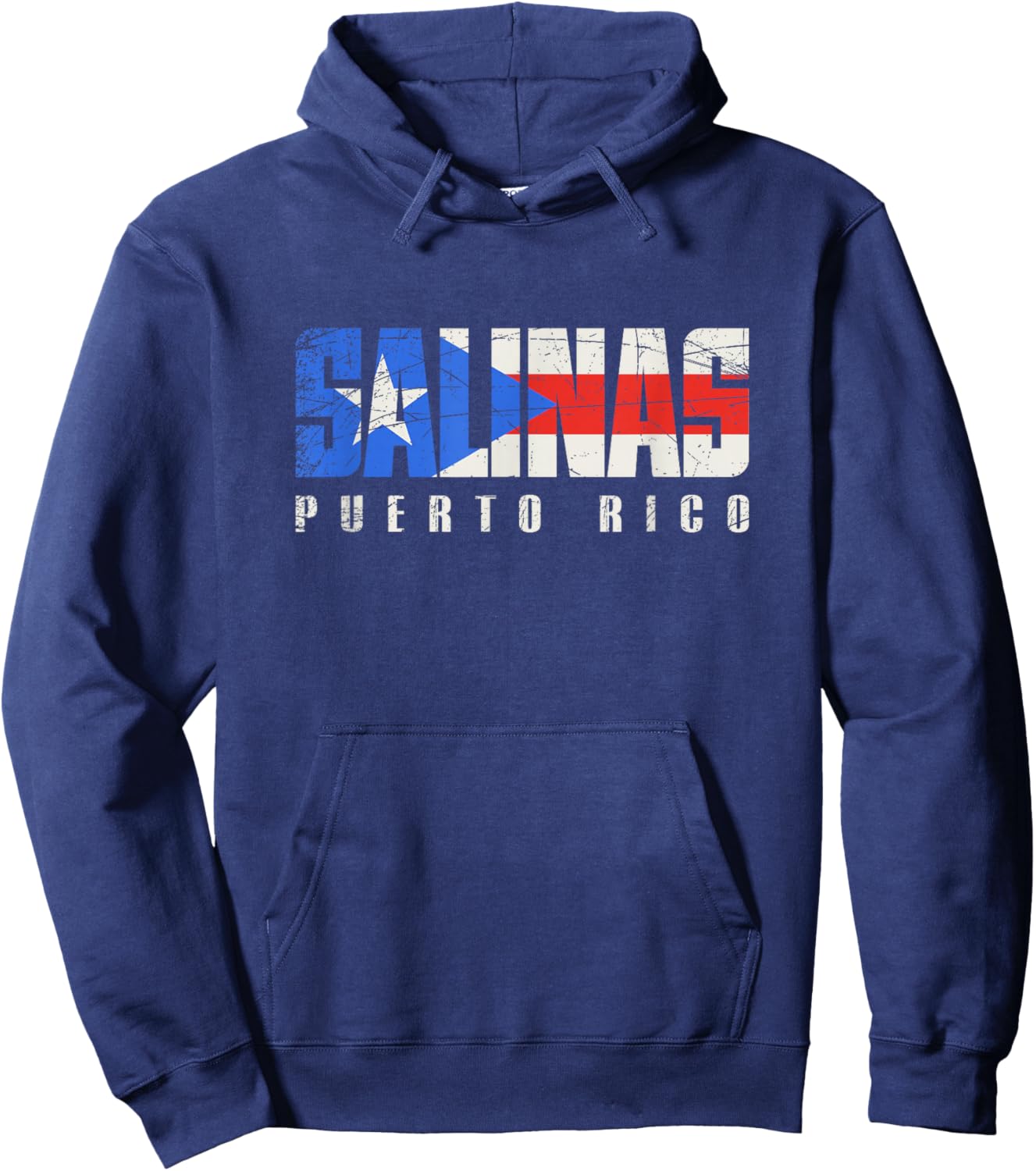 Puerto Rican flag Salinas Puerto Rico Hoodie - Hoodie | Navy
