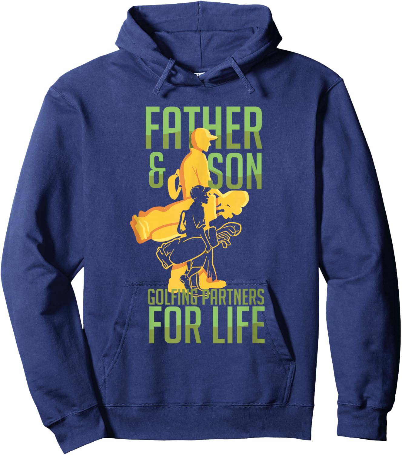 Golf Golfing Father Son Matching Dad Hoodie - Hoodie | Navy