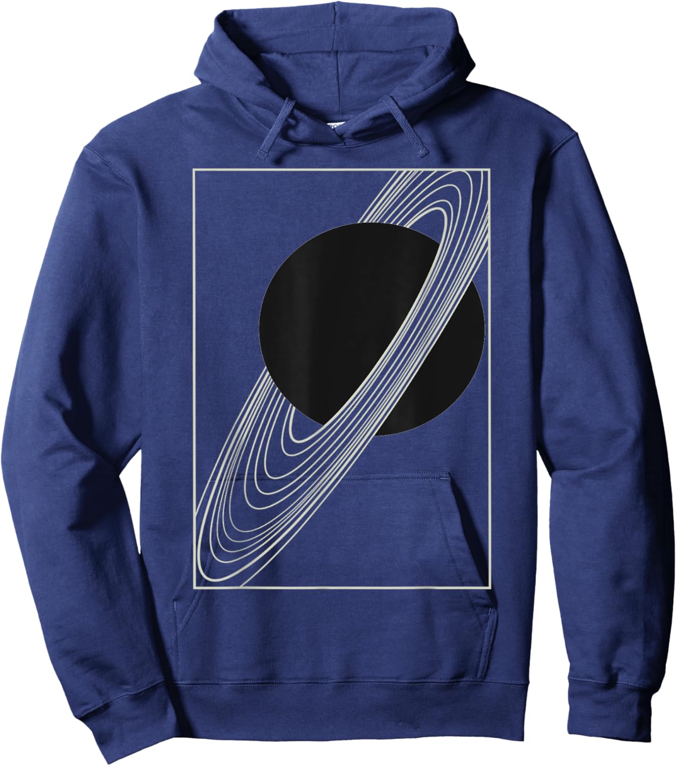 Saturn's Rings: Astronomy Print Hoodie - Hoodie | Navy