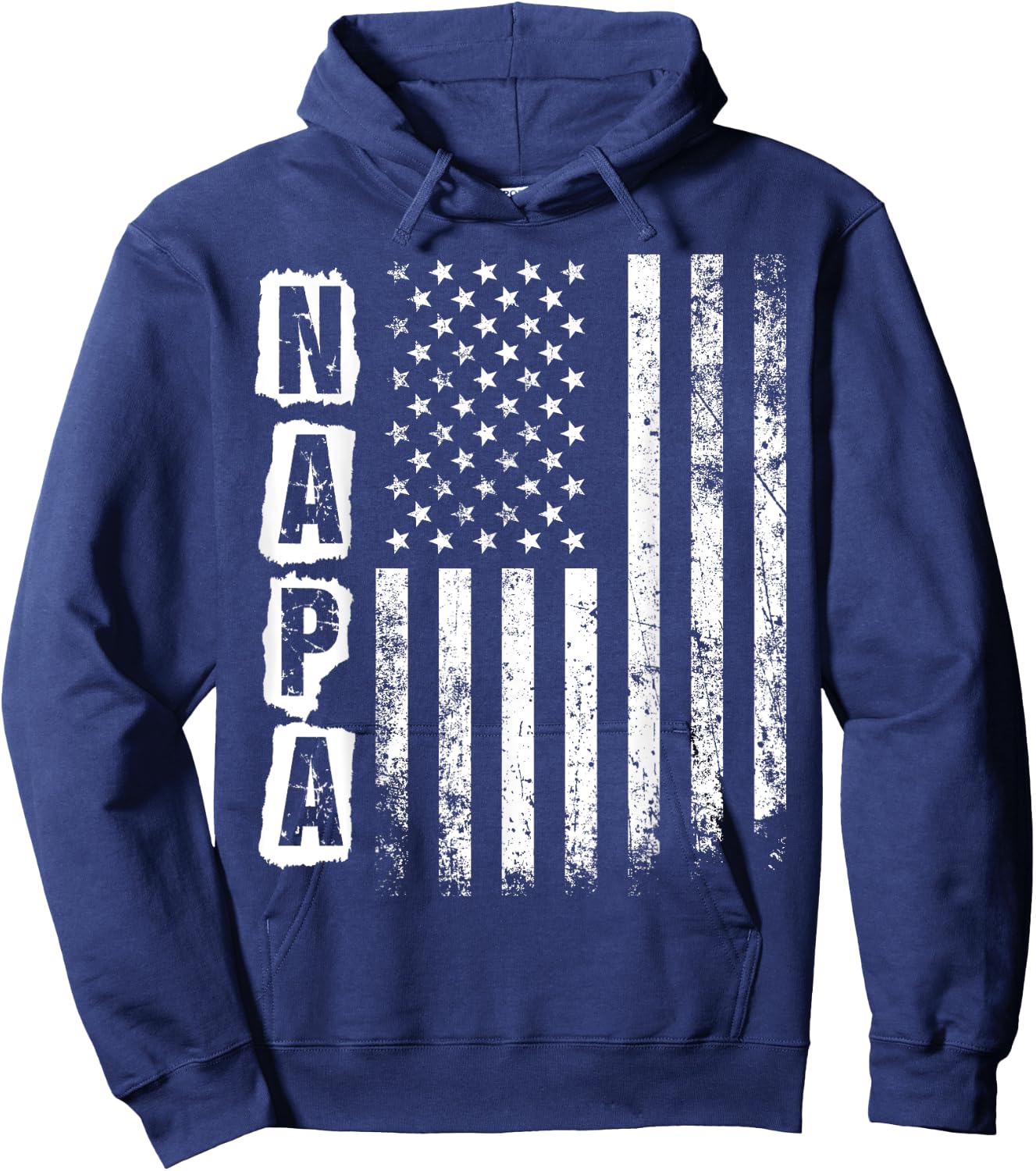 Napa Father's Day American Flag 4th of July Hoodie - Hoodie | Navy