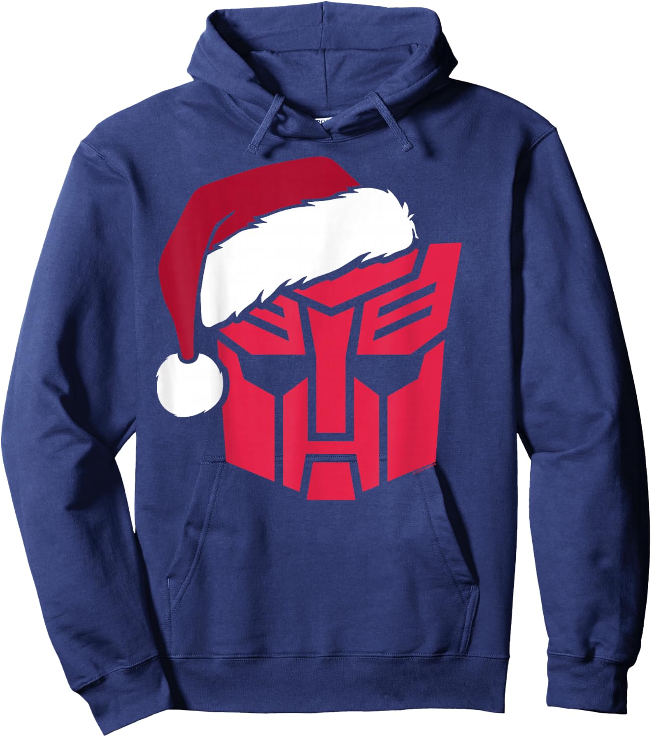Transformers Christmas Autobots Santa Hat Logo Hoodie - Hoodie | Navy