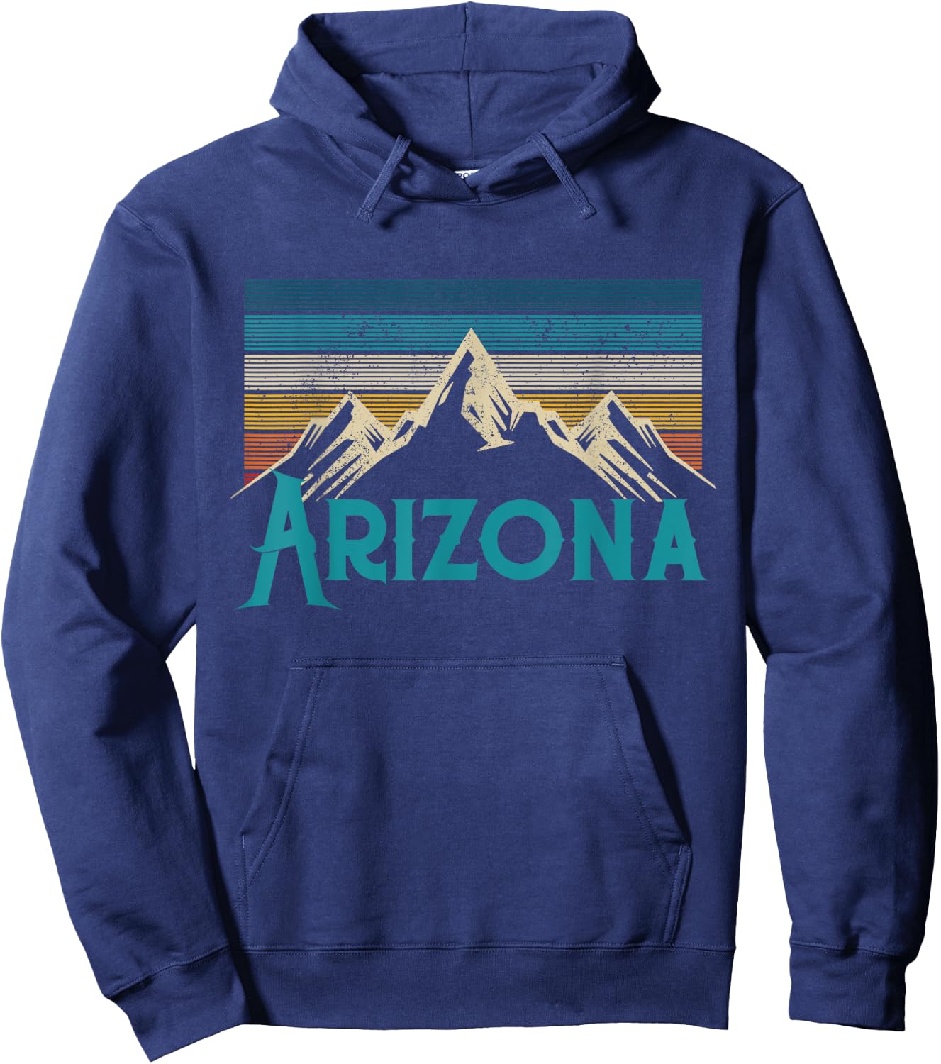 Arizona Vintage Mountains USA America Souvenir Hoodie - Hoodie | Navy