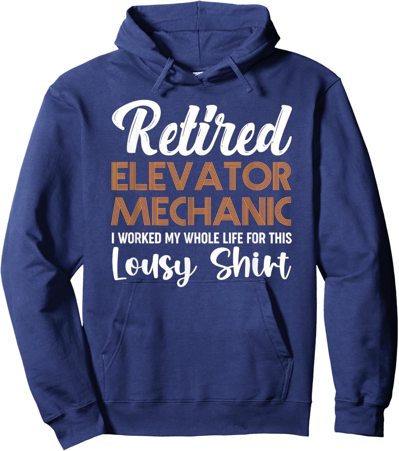 Retired Elevator Mechanic Elevators Hoodie - Hoodie | Navy