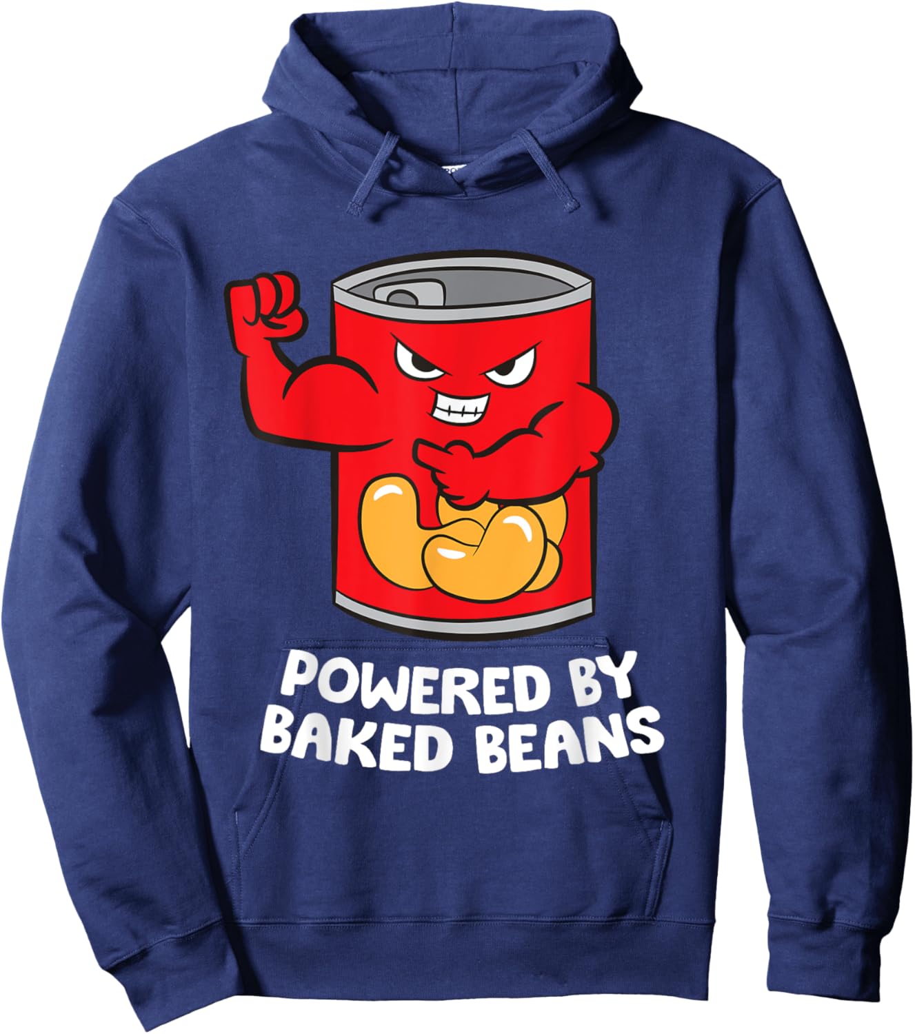 Powered By Baked Beans Hoodie - Hoodie | Navy