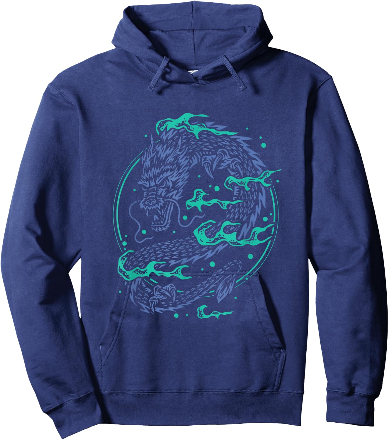 Chinese Dragon Hoodie - Hoodie | Navy