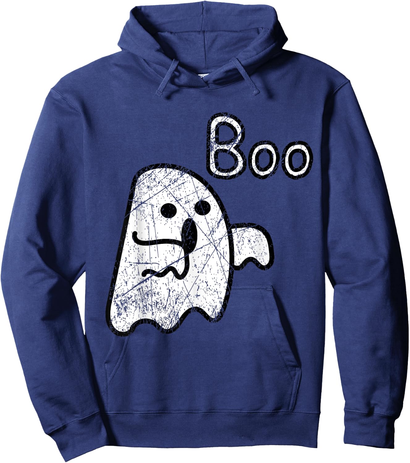 Boo ghost thumbs down funny! Hoodie - Hoodie | Navy