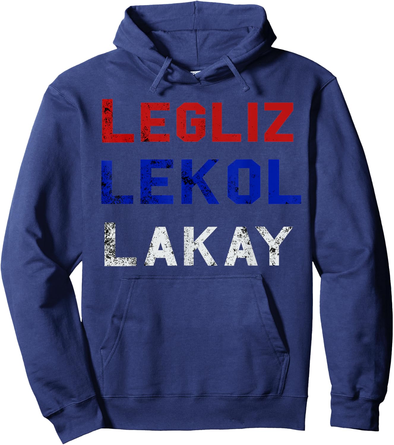 Haiti T - Legliz Lekol Lakay Haitian Gift Hoodie - Hoodie | Navy