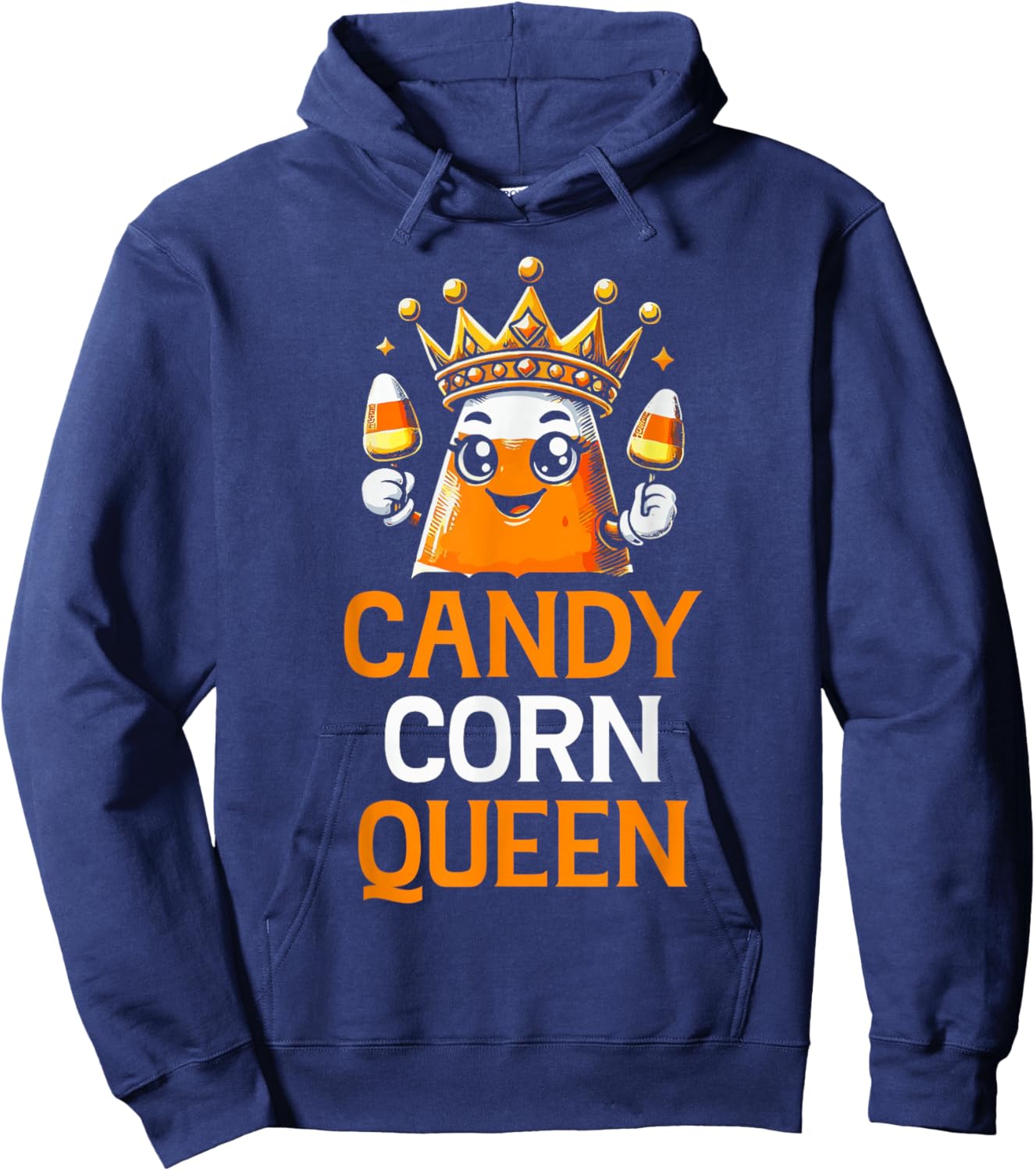 Candy Corn Queen Hoodie - Hoodie | Navy