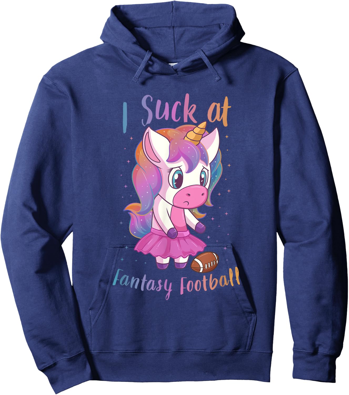 I Suck At Fantasy Football Loser Booby Prize Hoodie - Hoodie | Navy