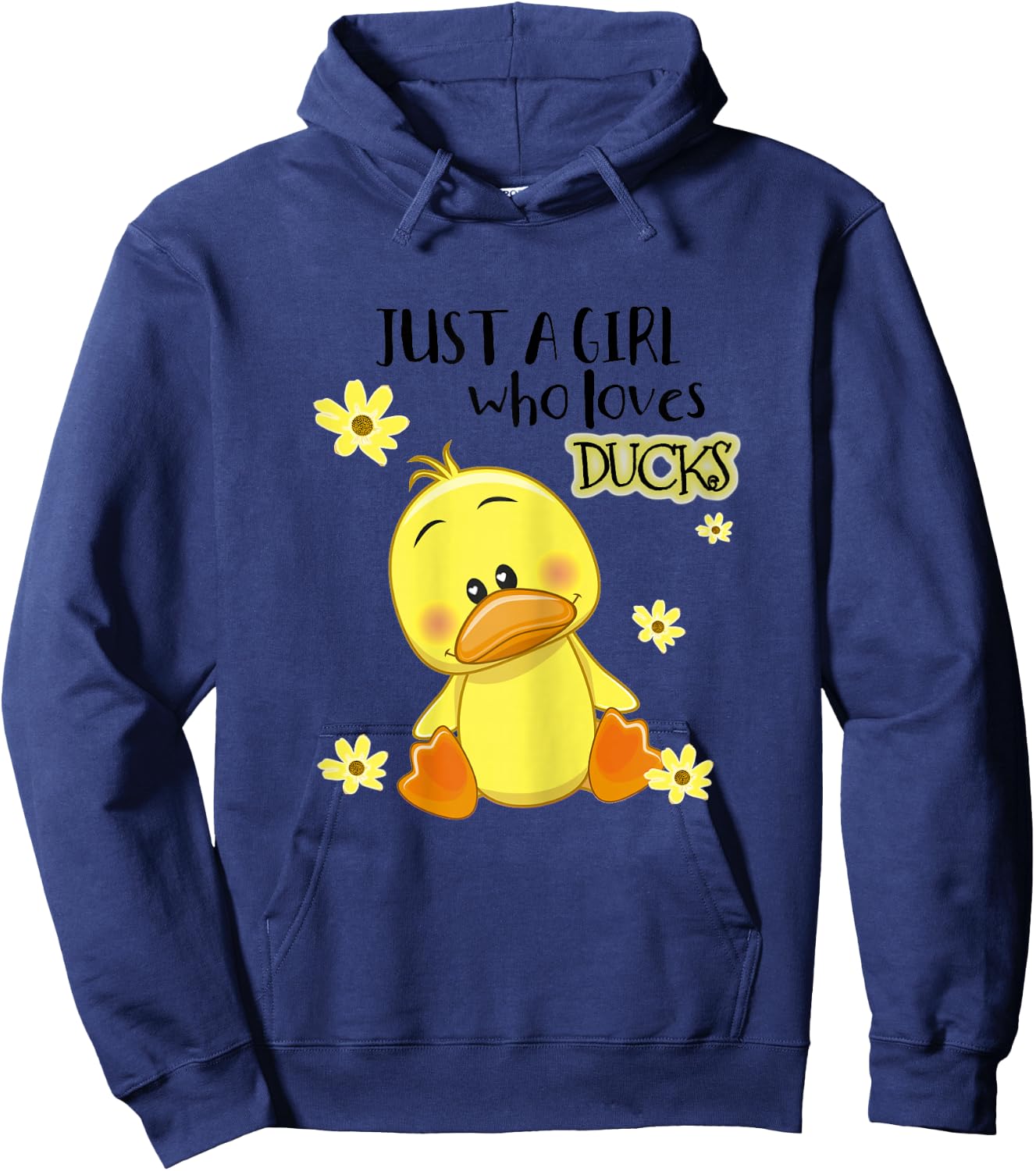 Just a Girl Who Loves Ducks Hoodie - Hoodie | Navy