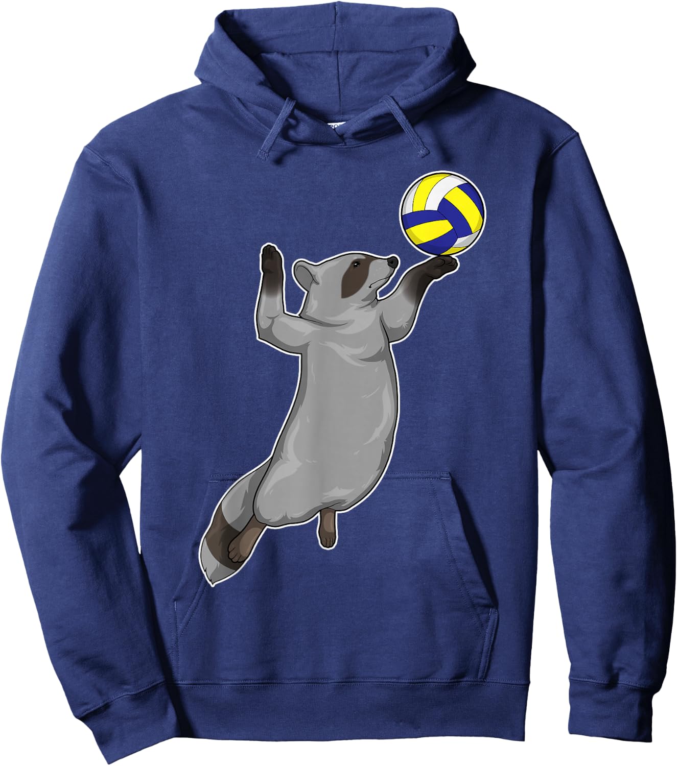 Raccoon Volleyball player Volleyball Sports Hoodie - Hoodie | Navy