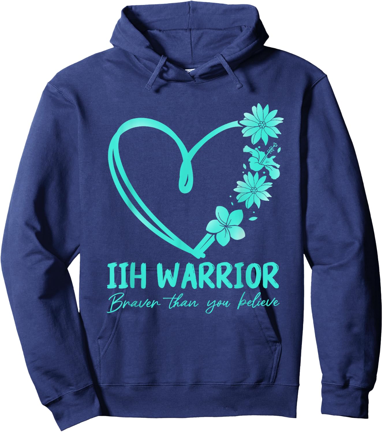 IIH warrior. Braver than you believe Hoodie - Hoodie | Navy