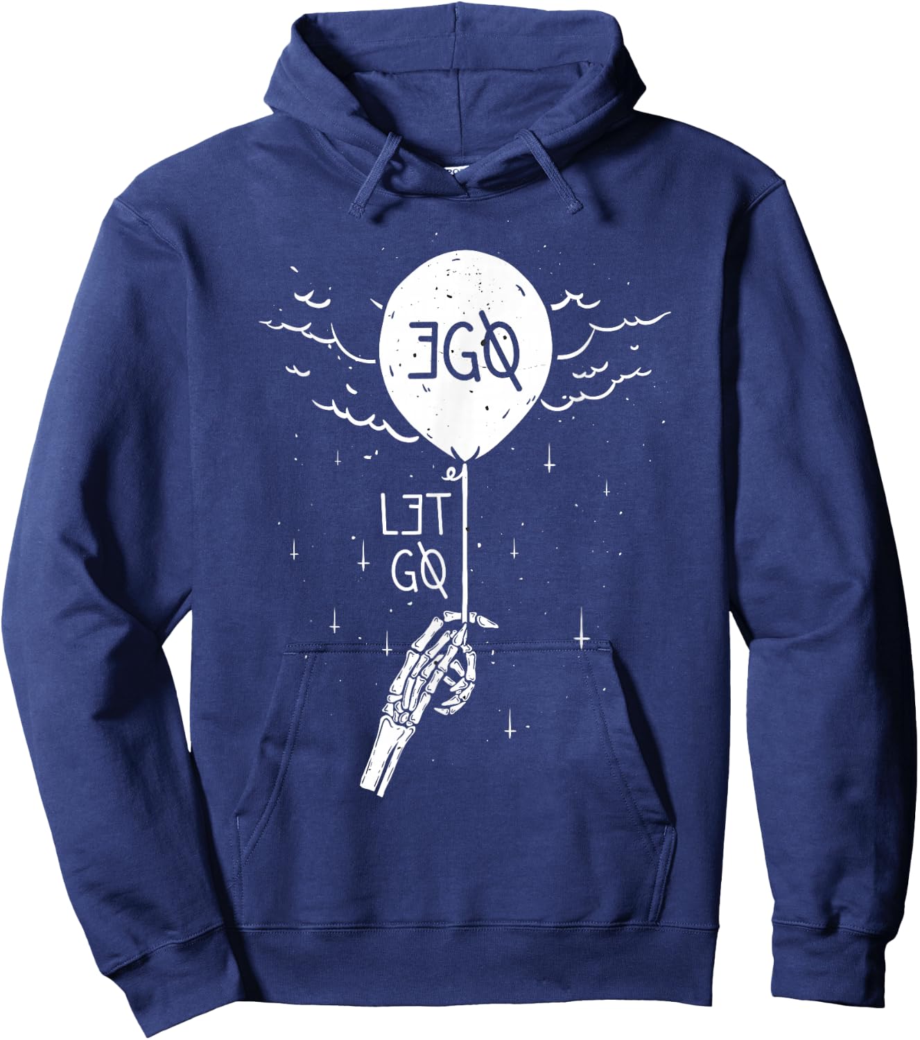 Let Go Ego Graphic Hoodie - Hoodie | Navy