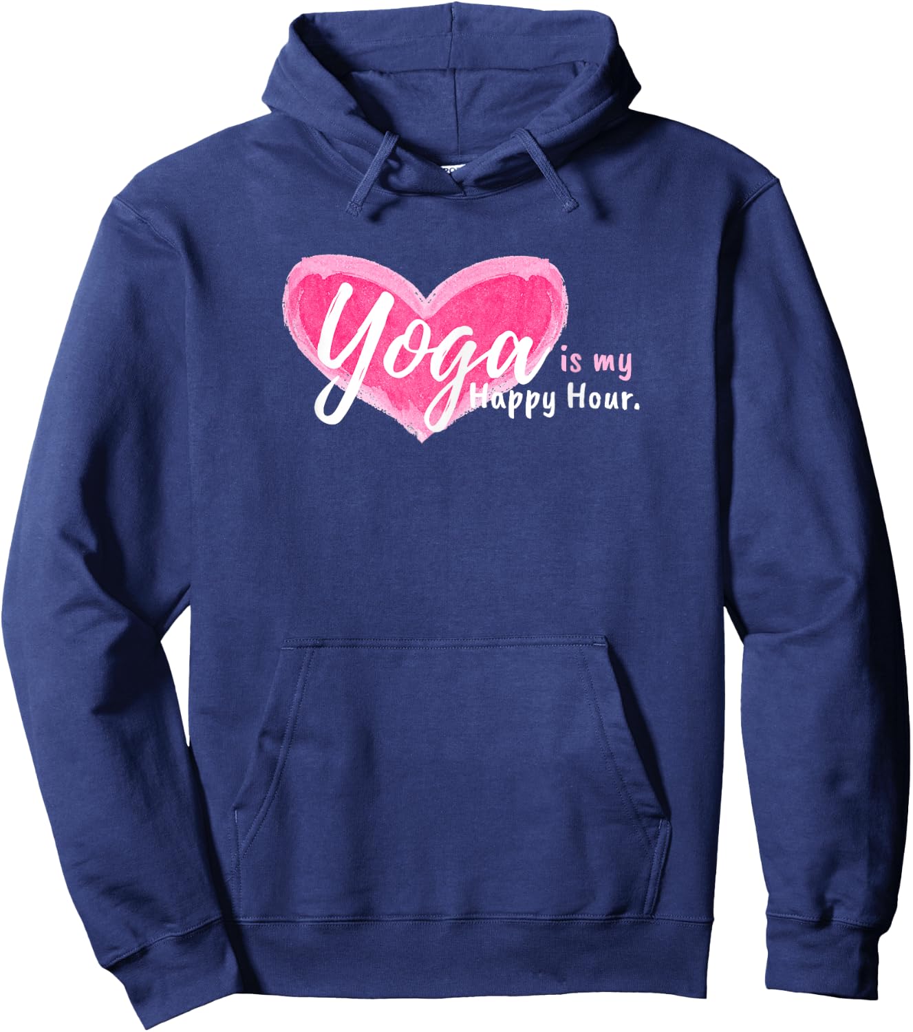 Yoga is my happy hour Hoodie - Hoodie | Navy