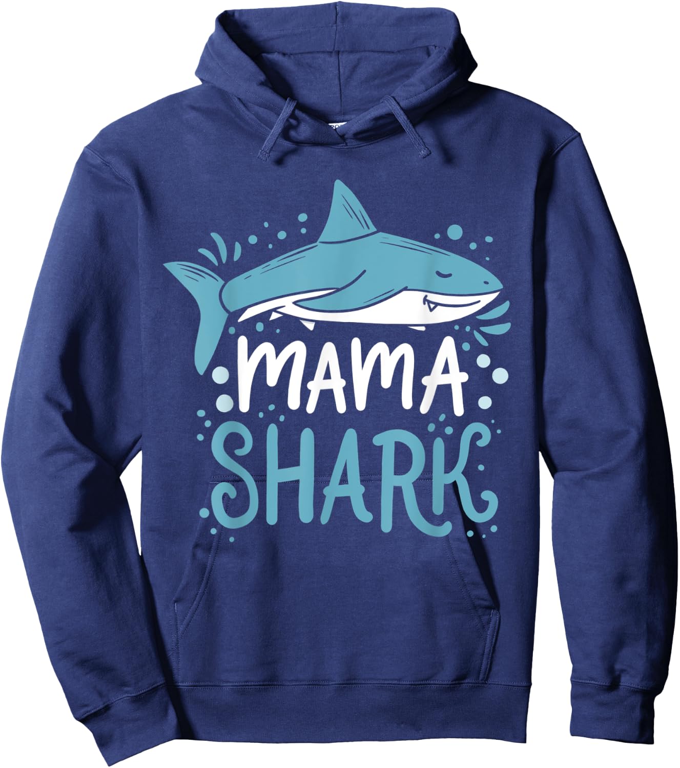 Mama Shark Mom Gift Hoodie - Hoodie | Navy