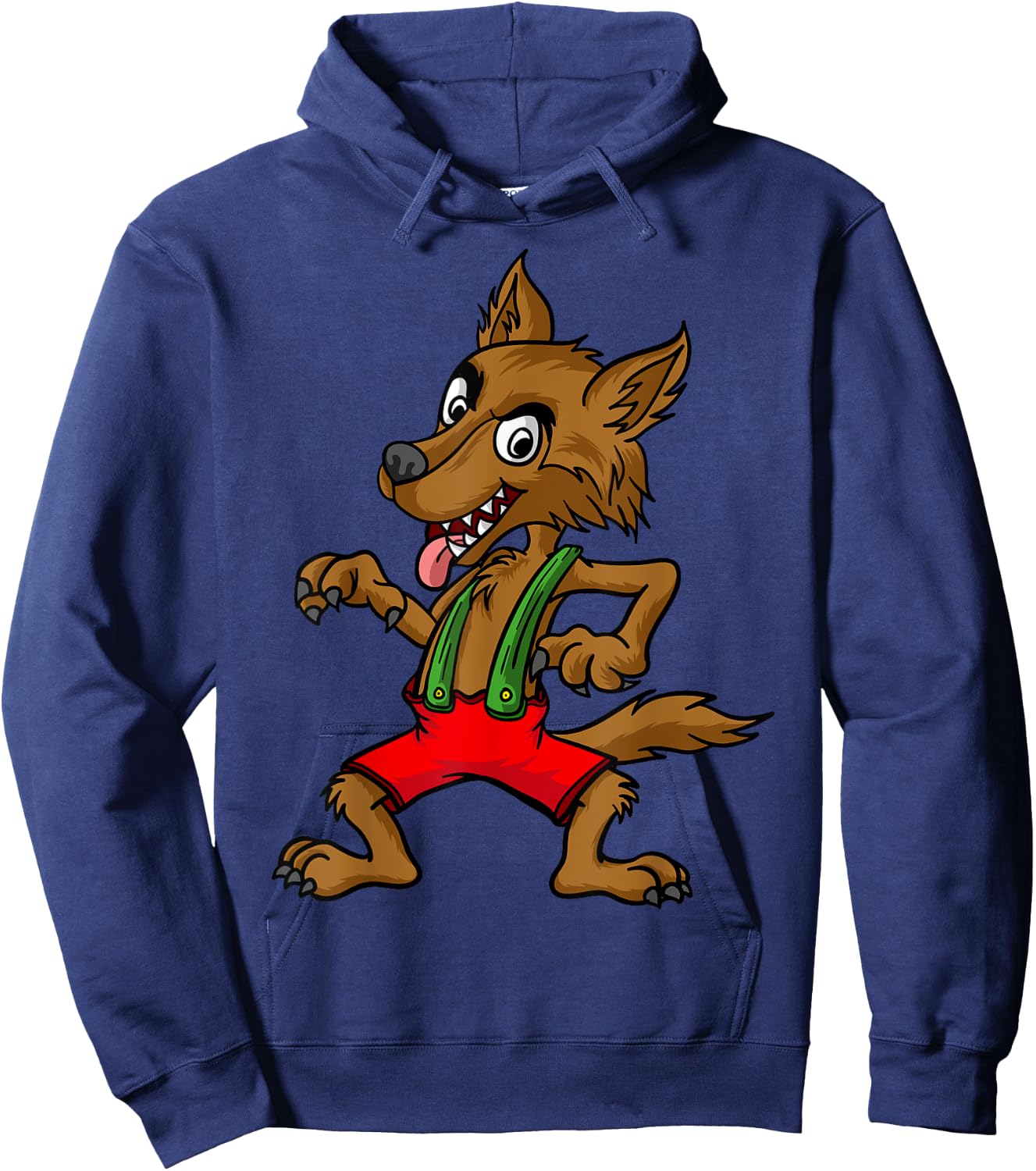 Three Pigs Lazy Halloween Costume - Bad Wolf Hoodie - Hoodie | Navy