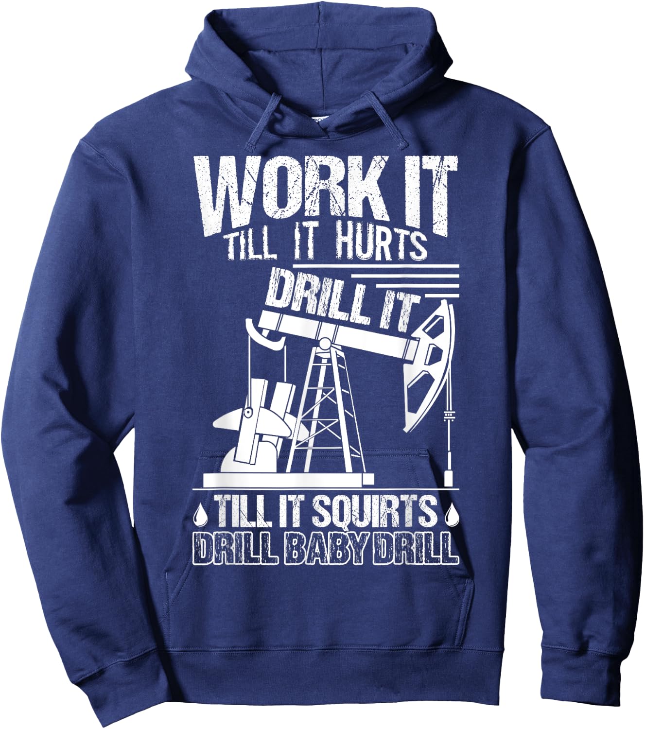 Oilfield Shirt - Funny Oilfield Worker Gift Hoodie - Hoodie | Navy