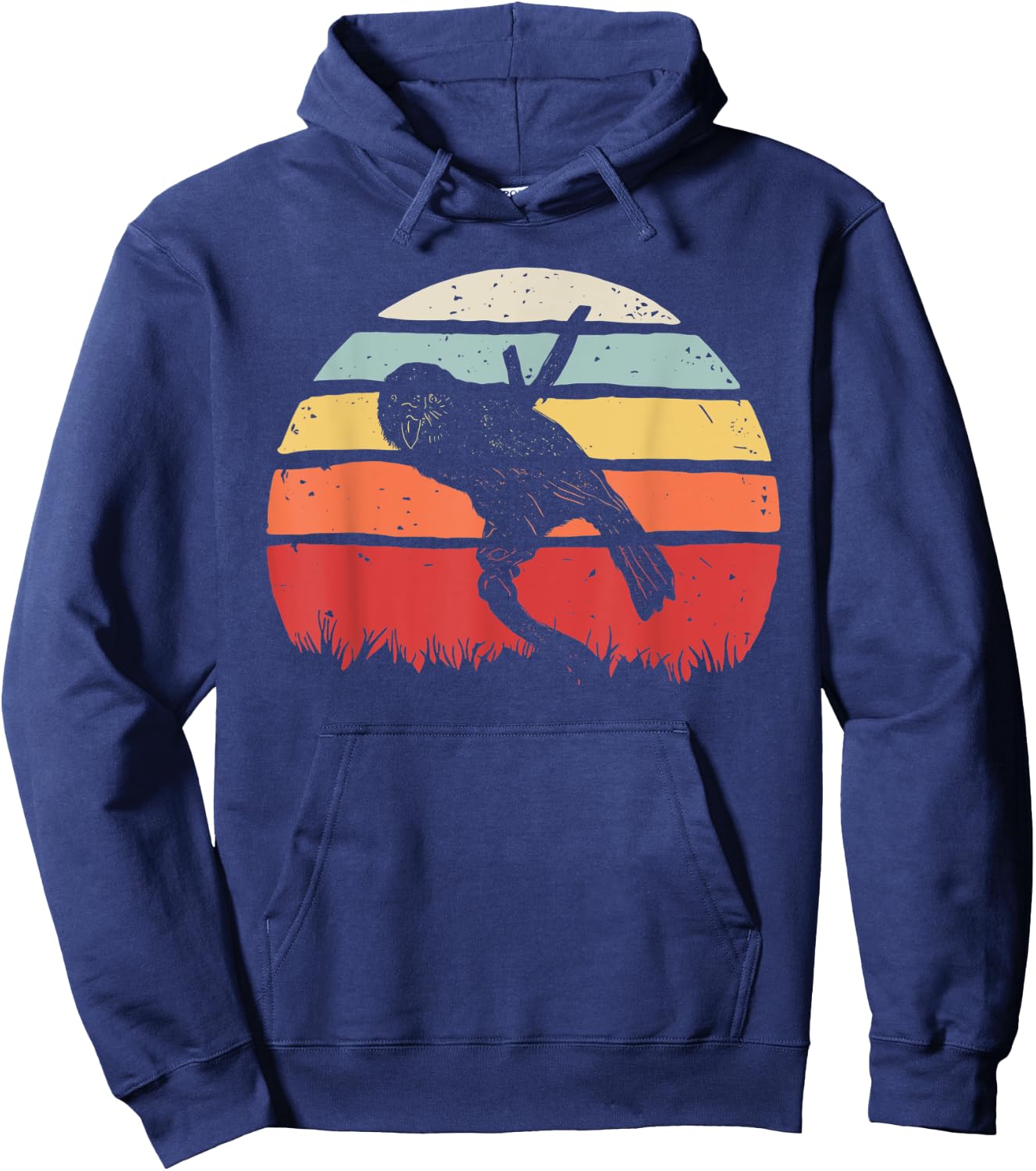 Vintage Retro Kakapo Bird Hoodie - Hoodie | Navy