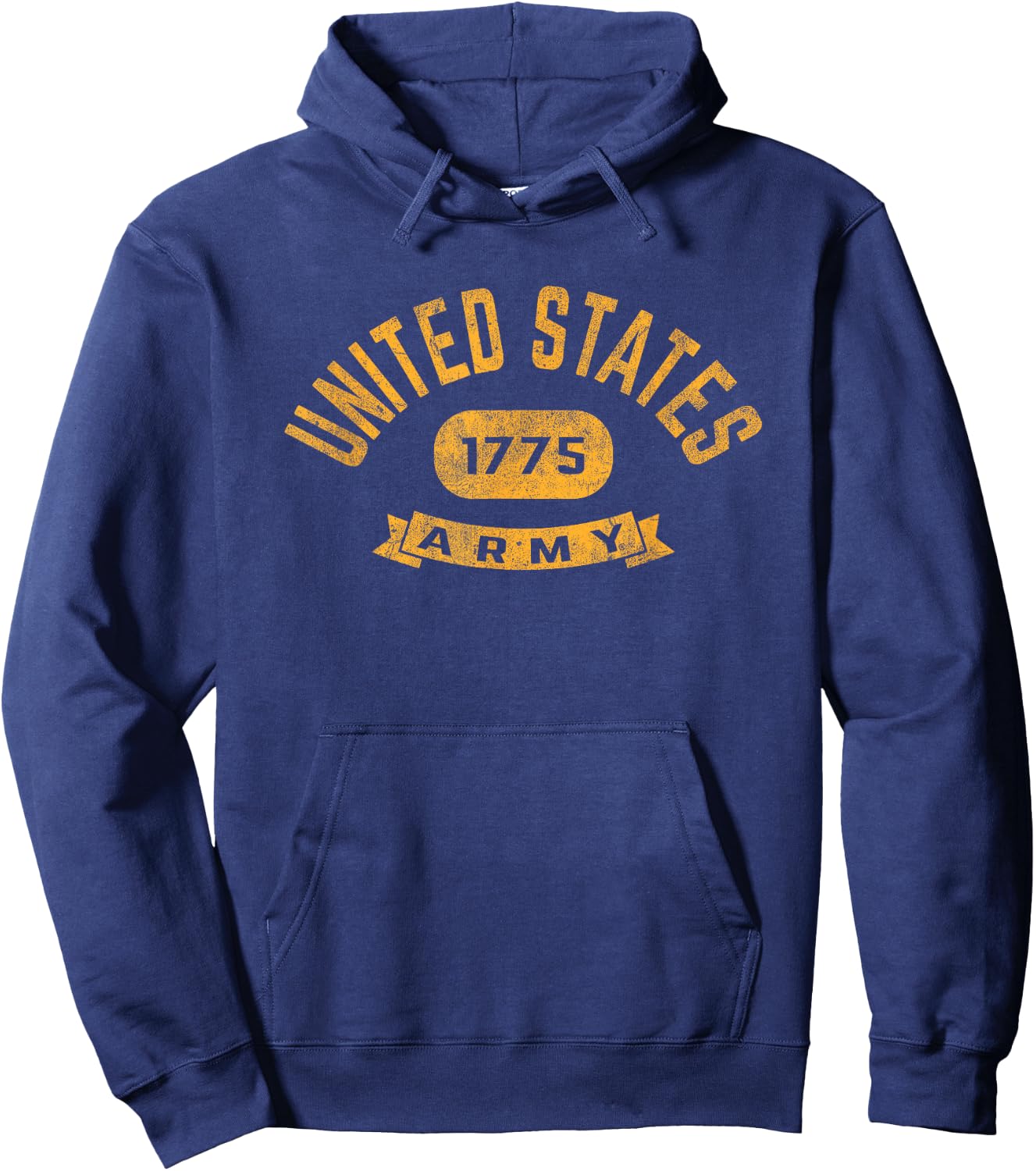 Army United States Military Vintage Banner Hoodie - Hoodie | Navy