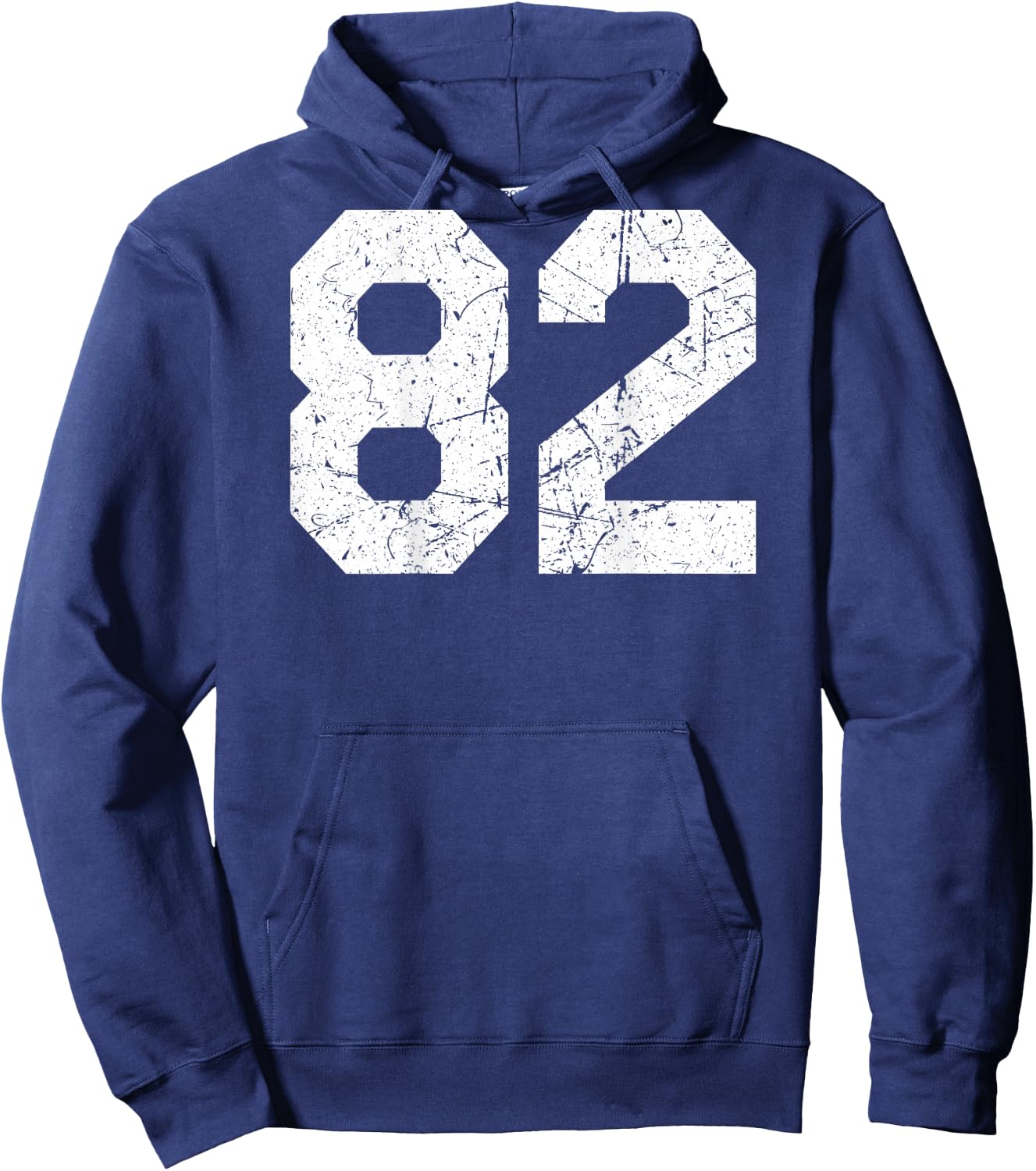 #82 Jersey Uniform Varsity Sports Number, 82nd Hoodie - Hoodie | Navy