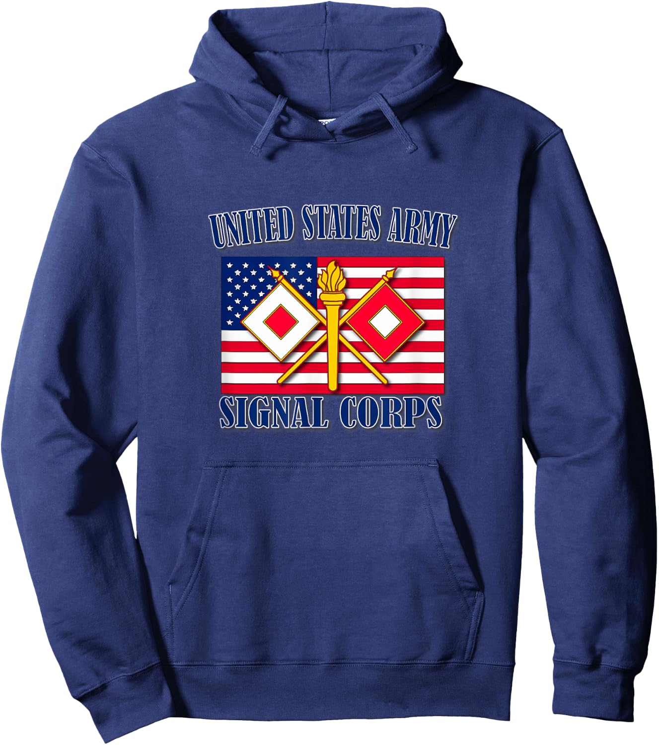 Signal Corps (Front Design) Hoodie - Hoodie | Navy