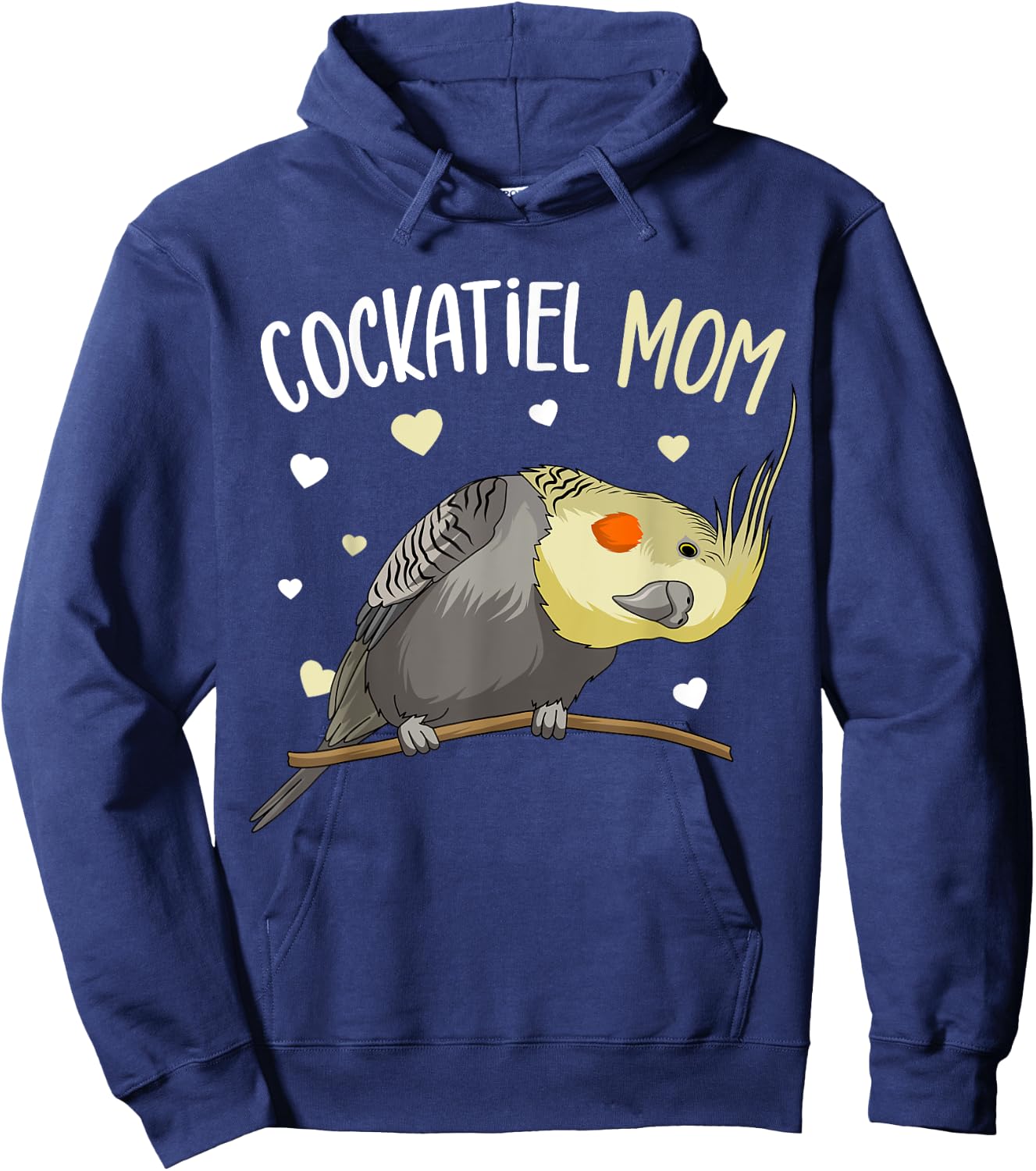 Cockatiel Mom Funny Bird Lover Women Hoodie - Hoodie | Navy