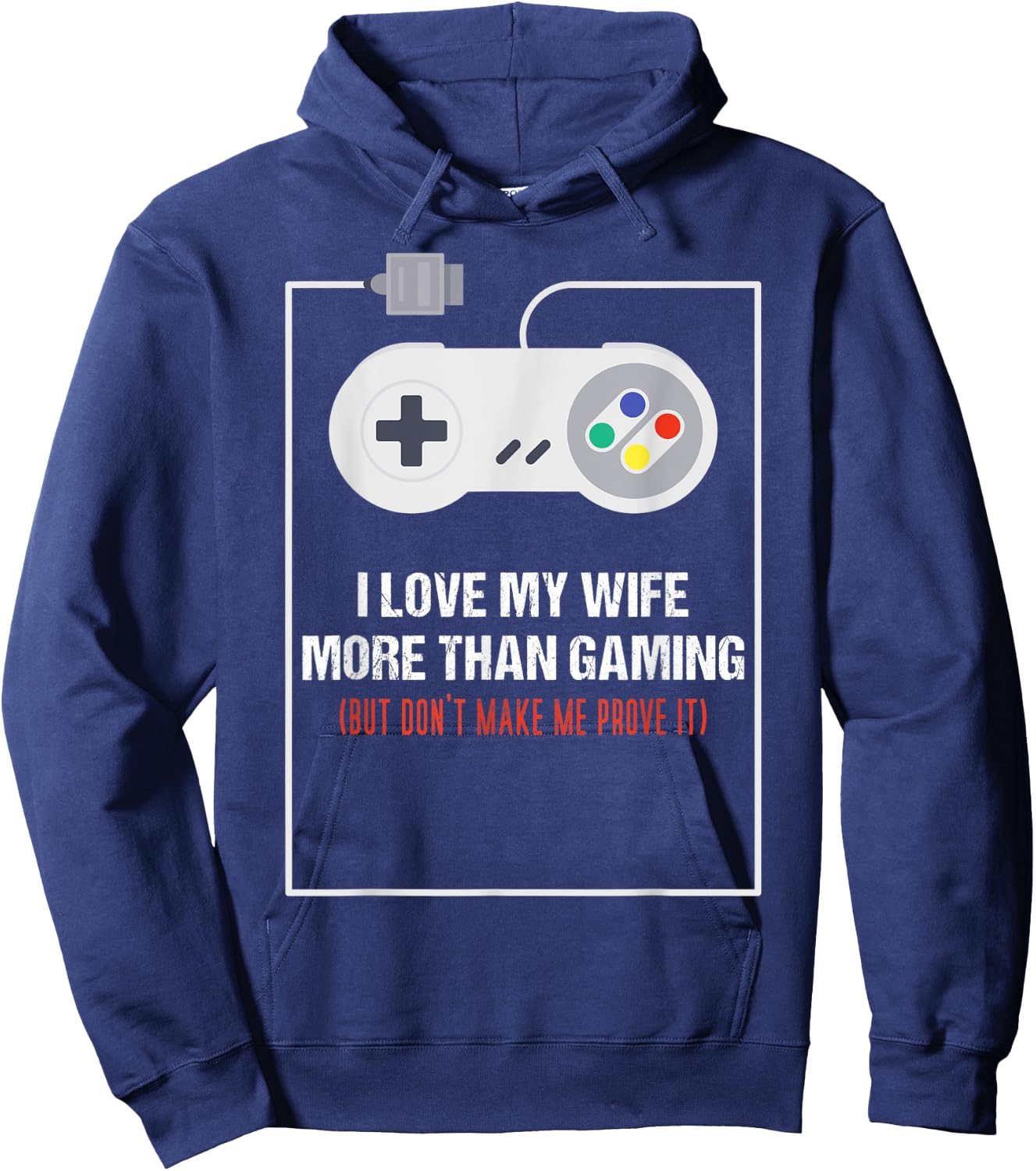 Funny Sarcastic Husband Gamer Video Gaming Men Hoodie - Hoodie | Navy
