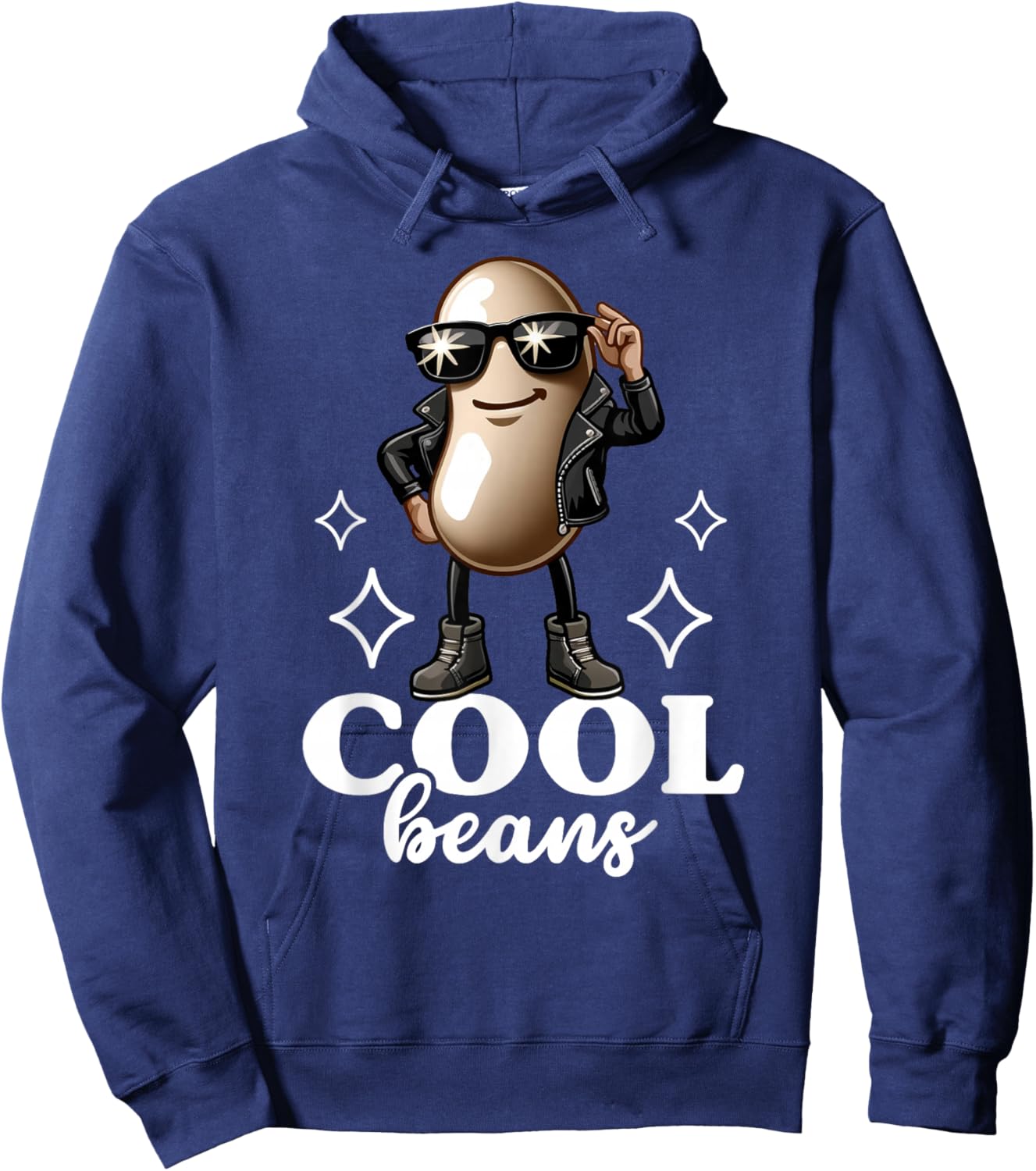 Cool Beans Food Pun Product Women Kids Hoodie - Hoodie | Navy
